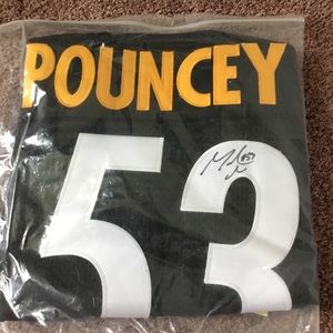 NWT Autographed NFL Pouncey Steelers Jersey w COA